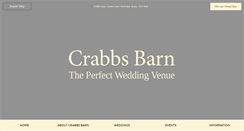 Desktop Screenshot of crabbsbarn.co.uk